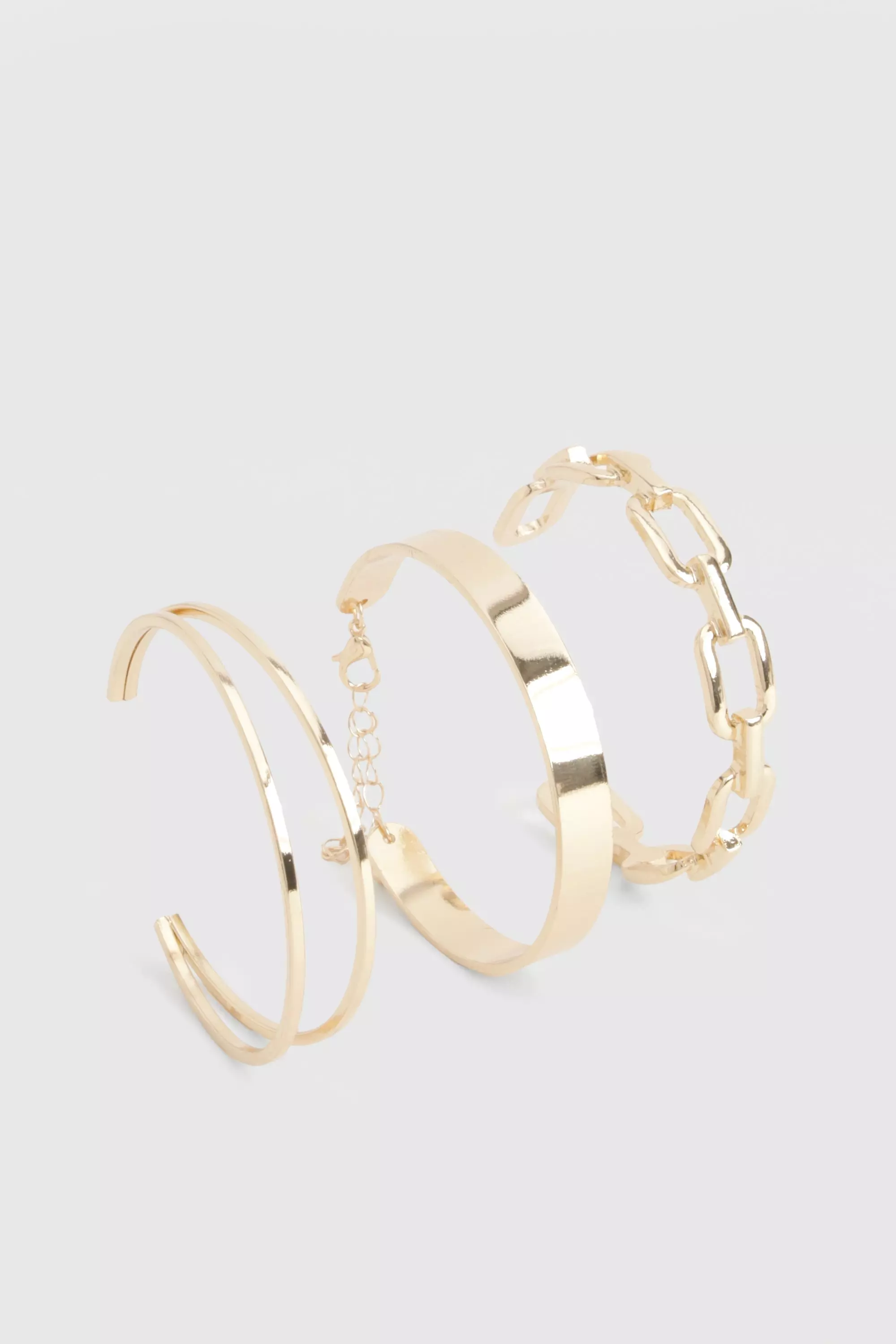 Gold Chunky Bangle Bracelet Pack alternative image