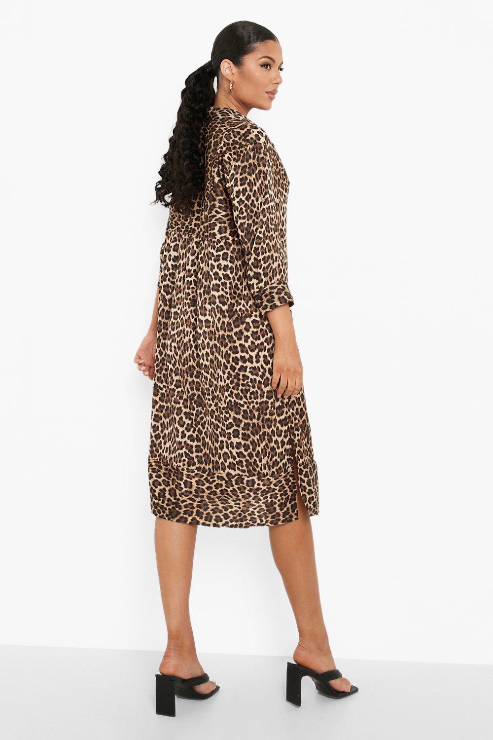 Midi hotsell dress leopard