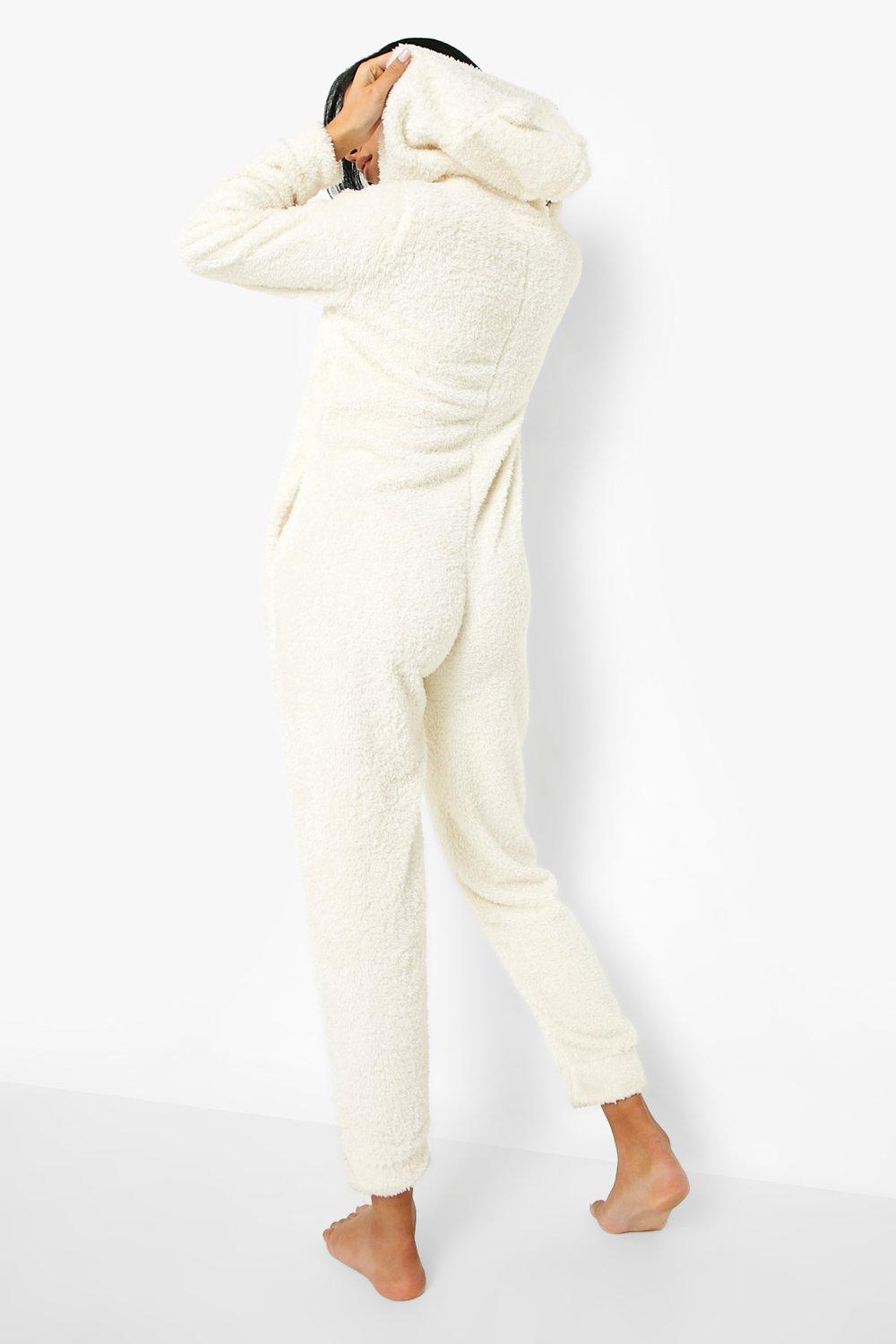 Tall Fluffy Ear Lounge Onesie boohoo