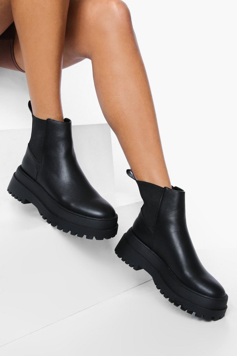 Black Double Sole Chelsea Boot image number 1