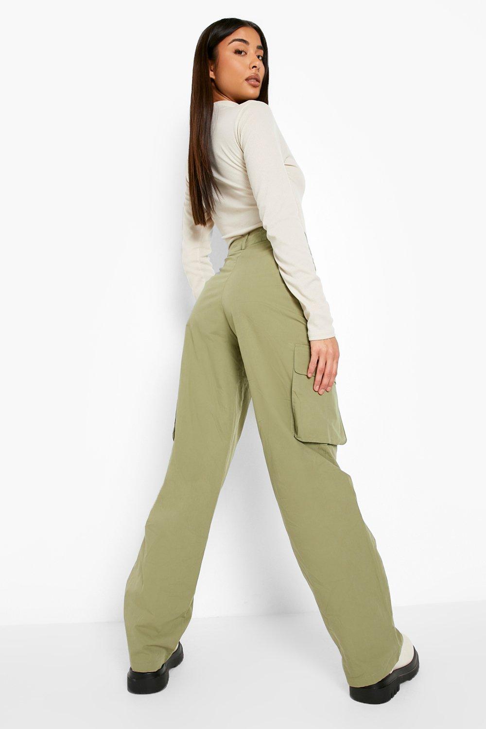 cargo straight leg trousers