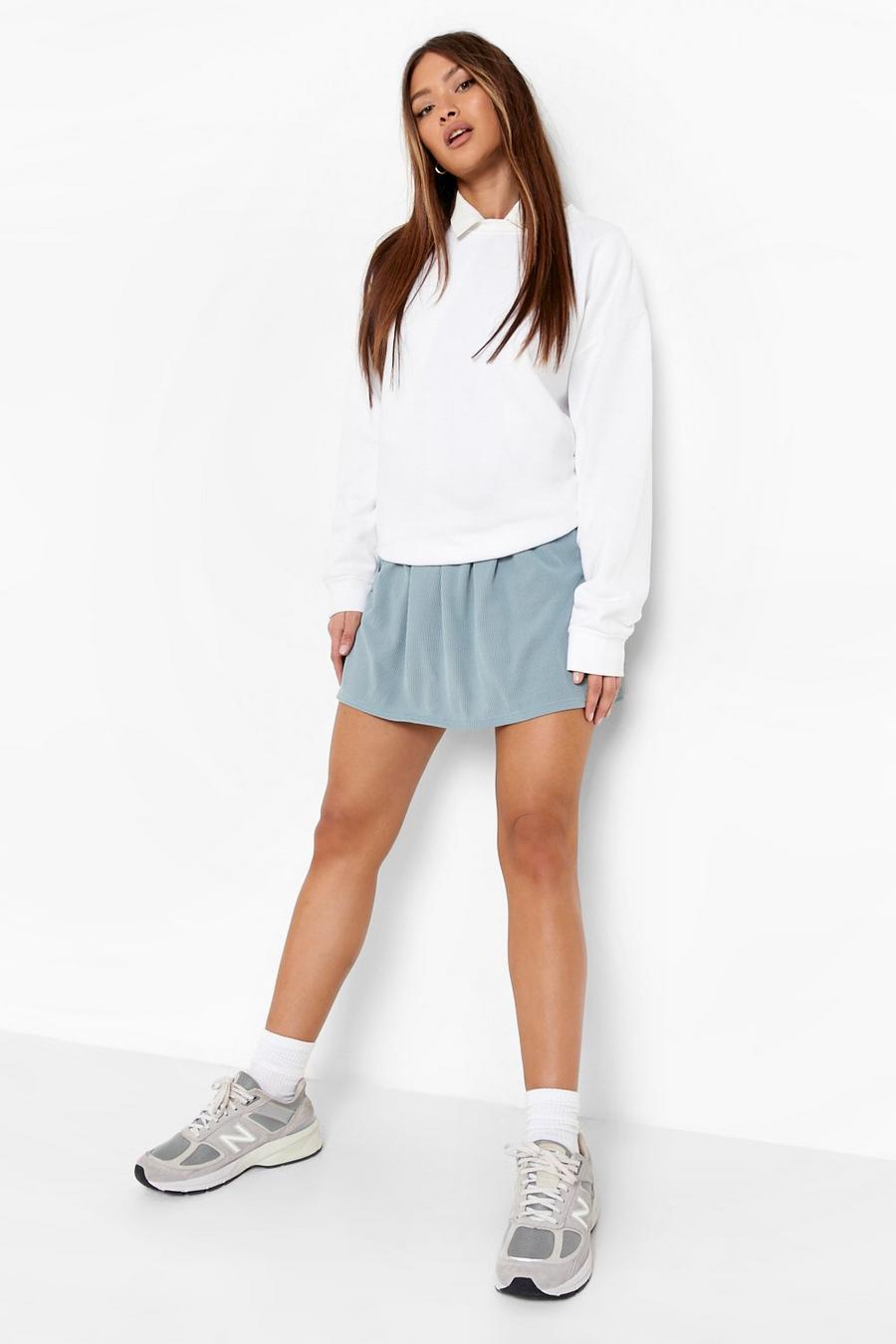 Grey Flippy Mini Skirt image number 1