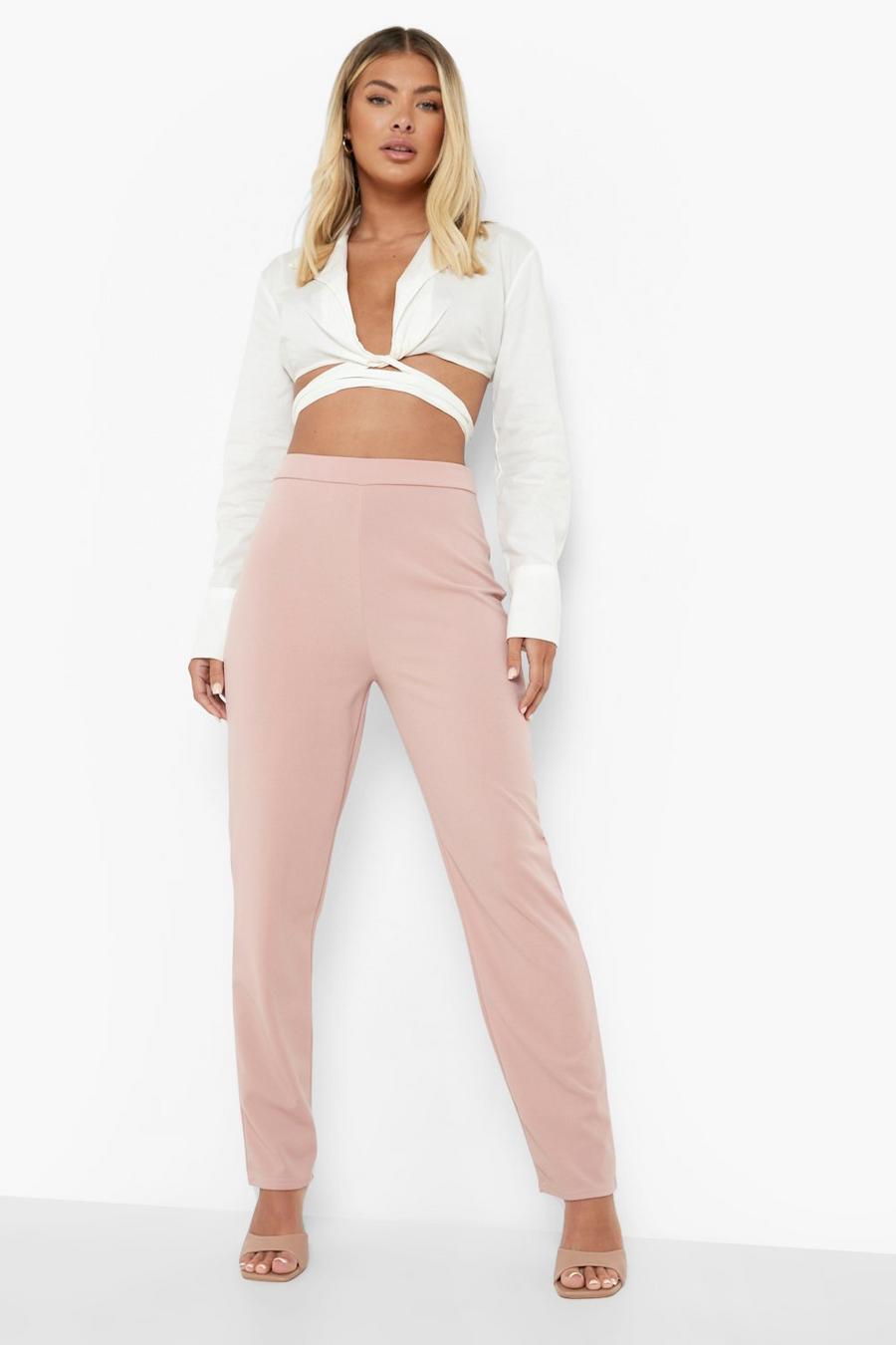 Blush Tailored Skinny Trousers image number 1