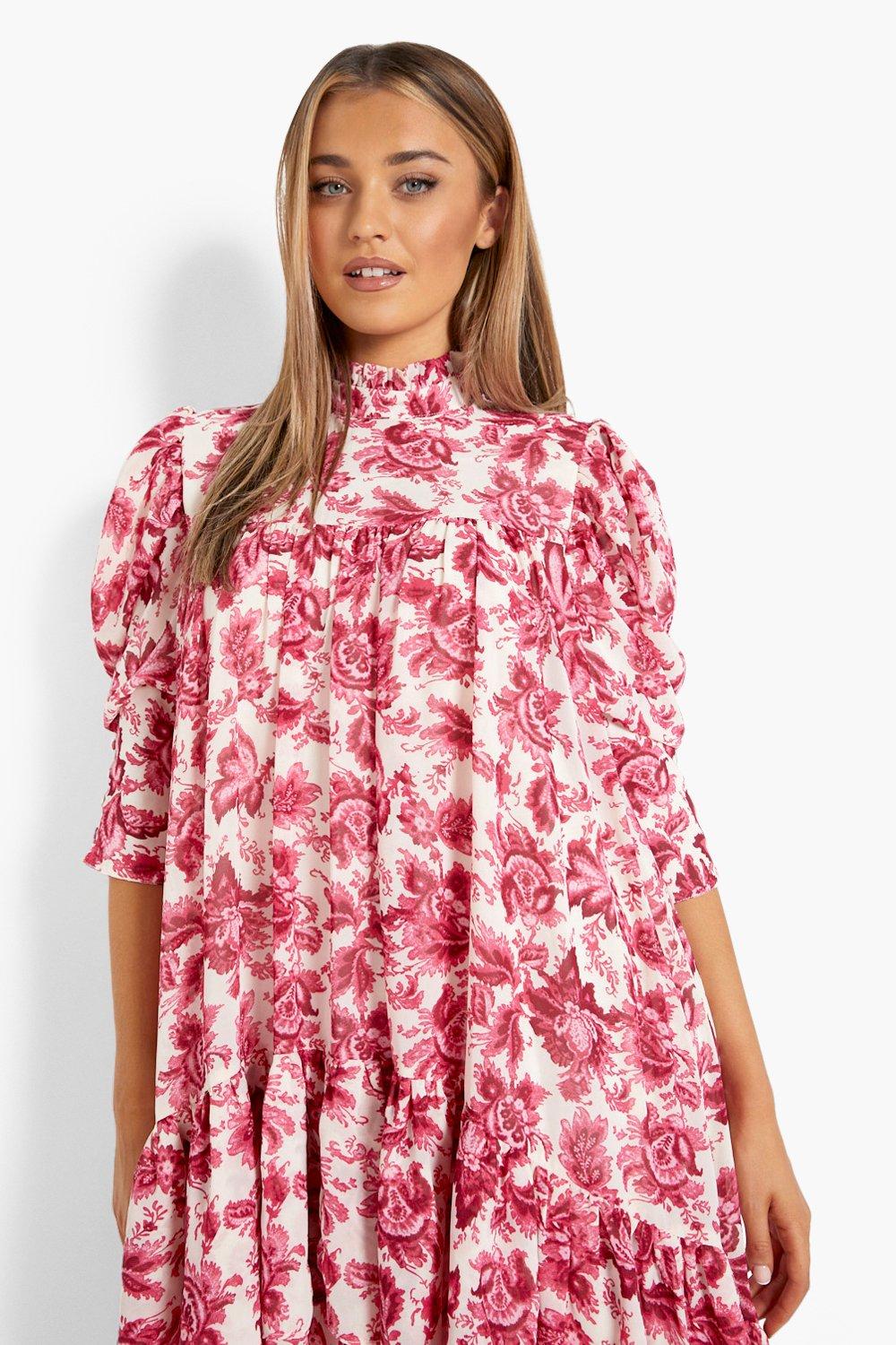 Dip hem dress clearance boohoo