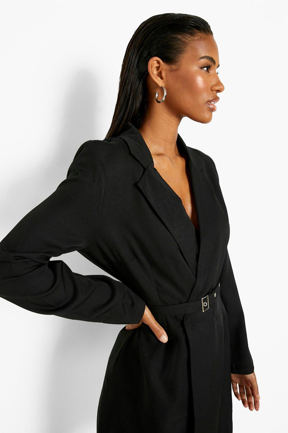 Long Sleeve Blazer Dress