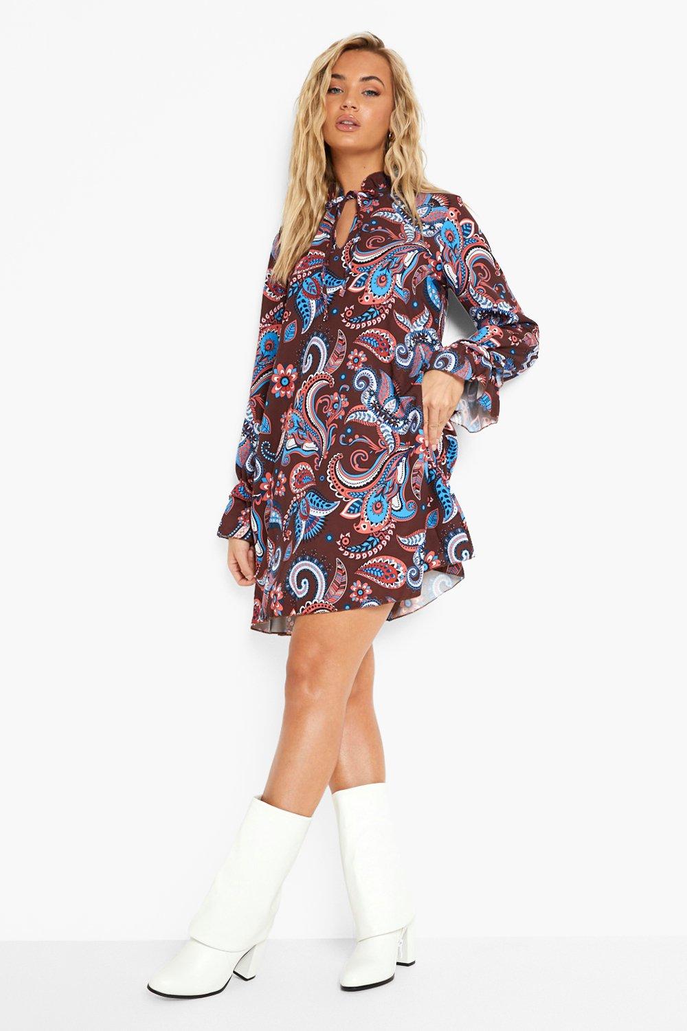 boohoo 60s dress