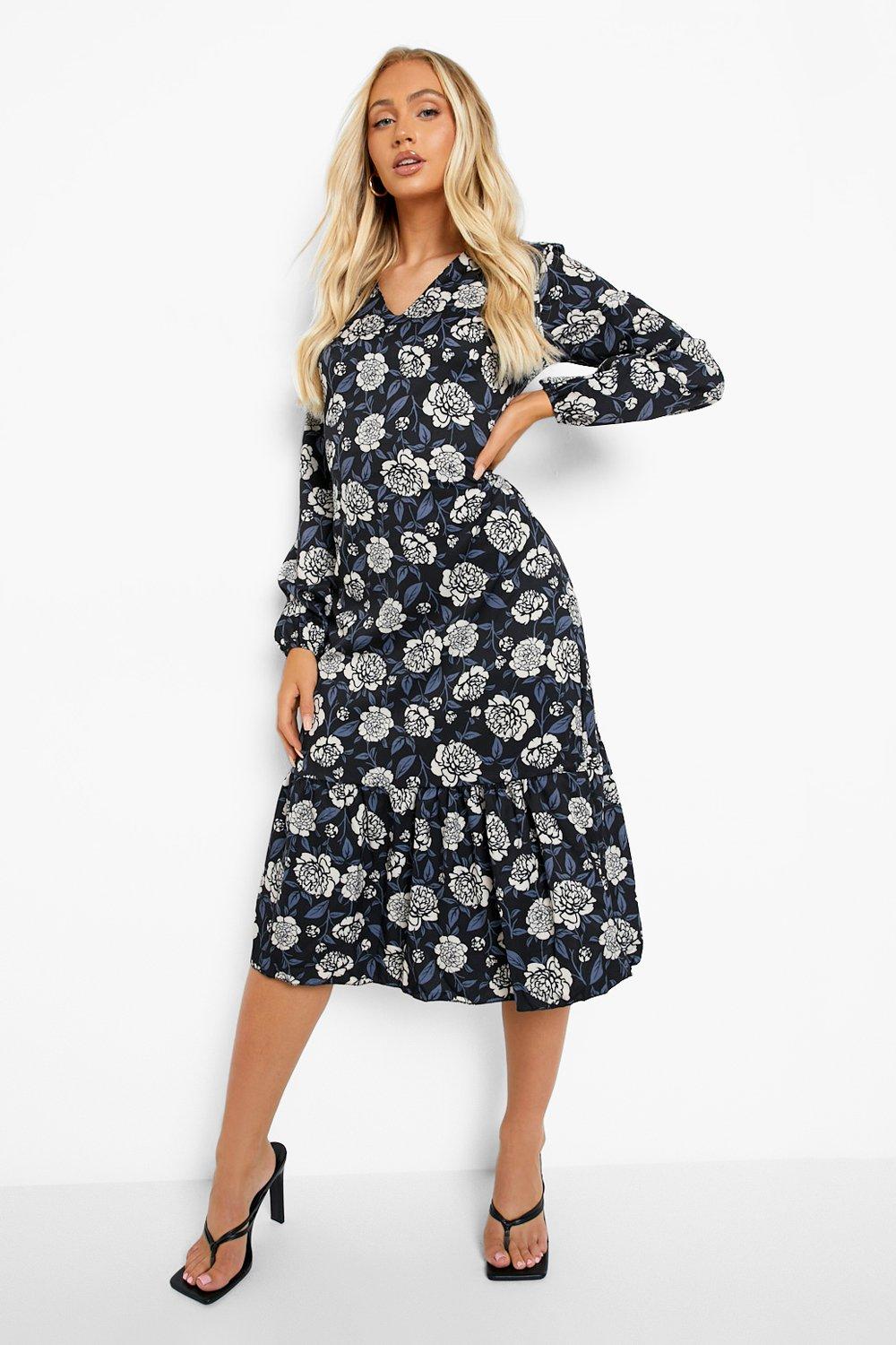 drop hem mini dress