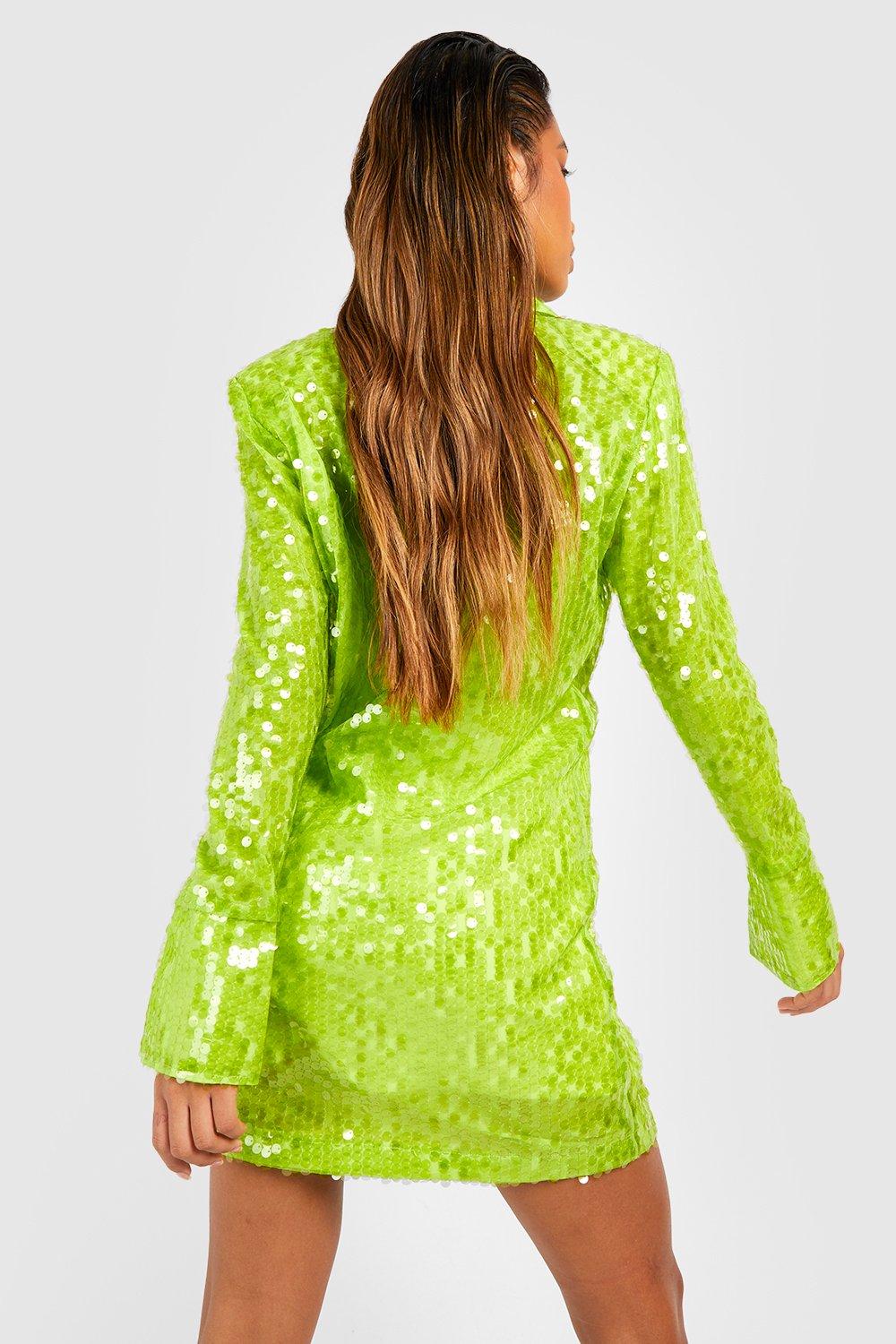 Lime hotsell sequin dress