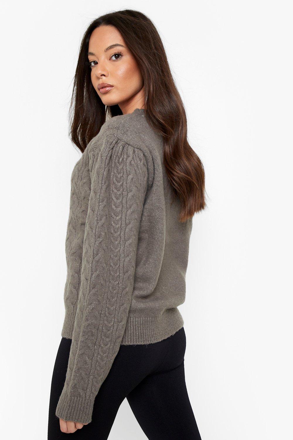 Boohoo cable knit on sale jumper