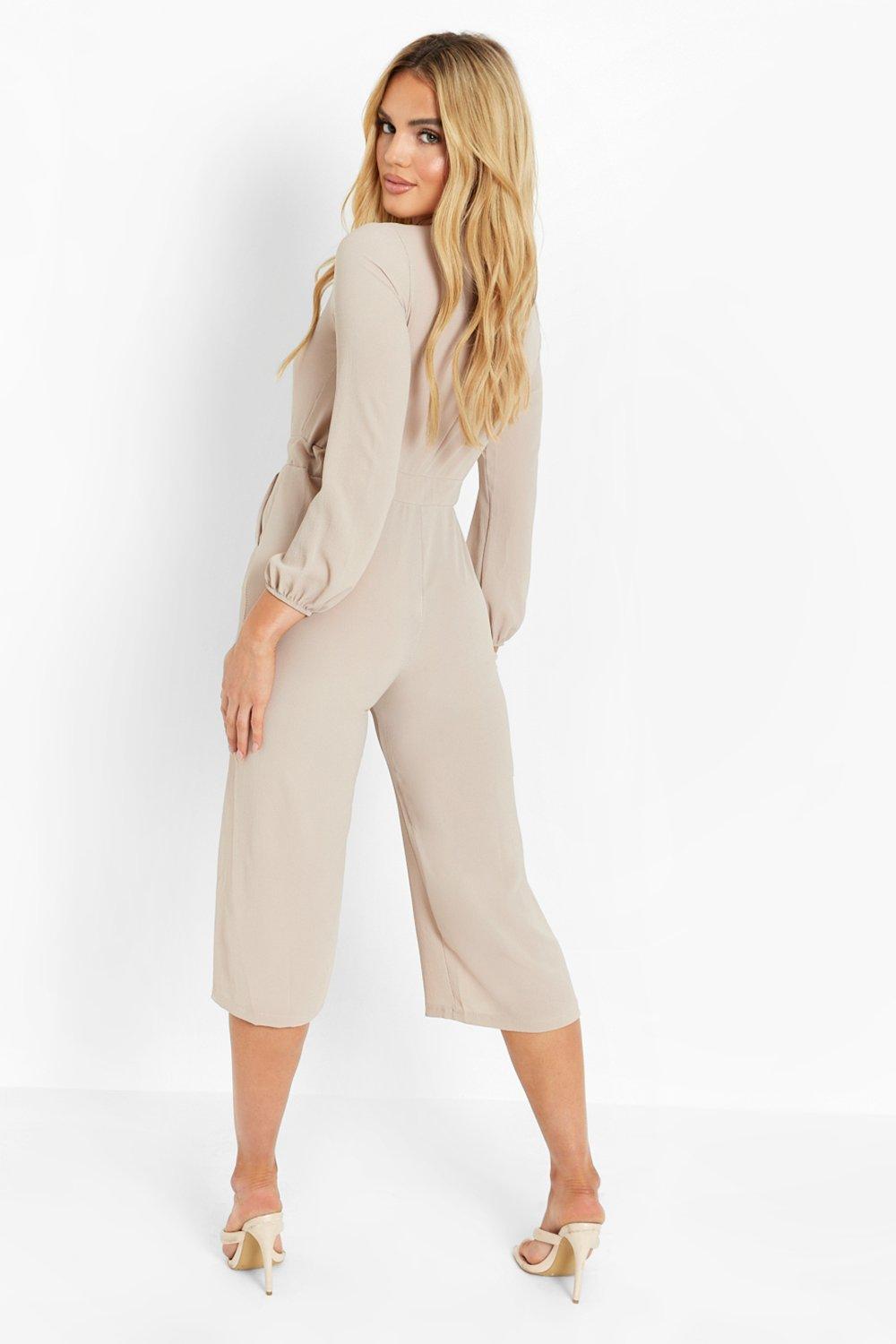 Long sleeve culotte store jumpsuit