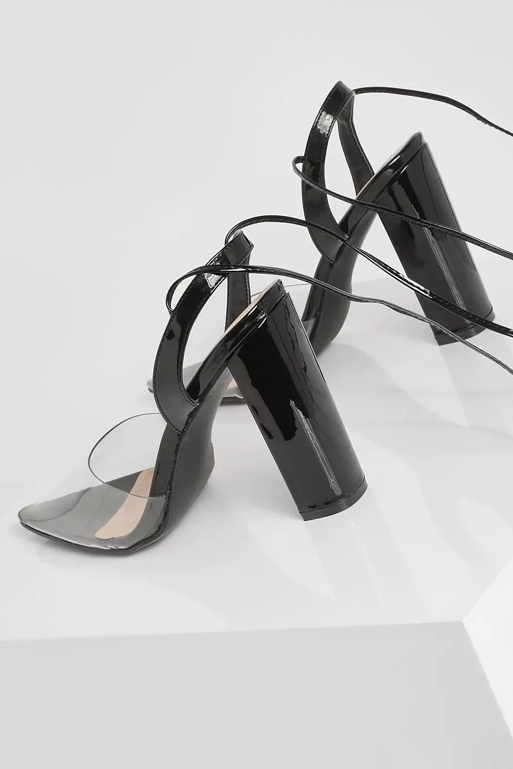 Black patent clear court cheap
