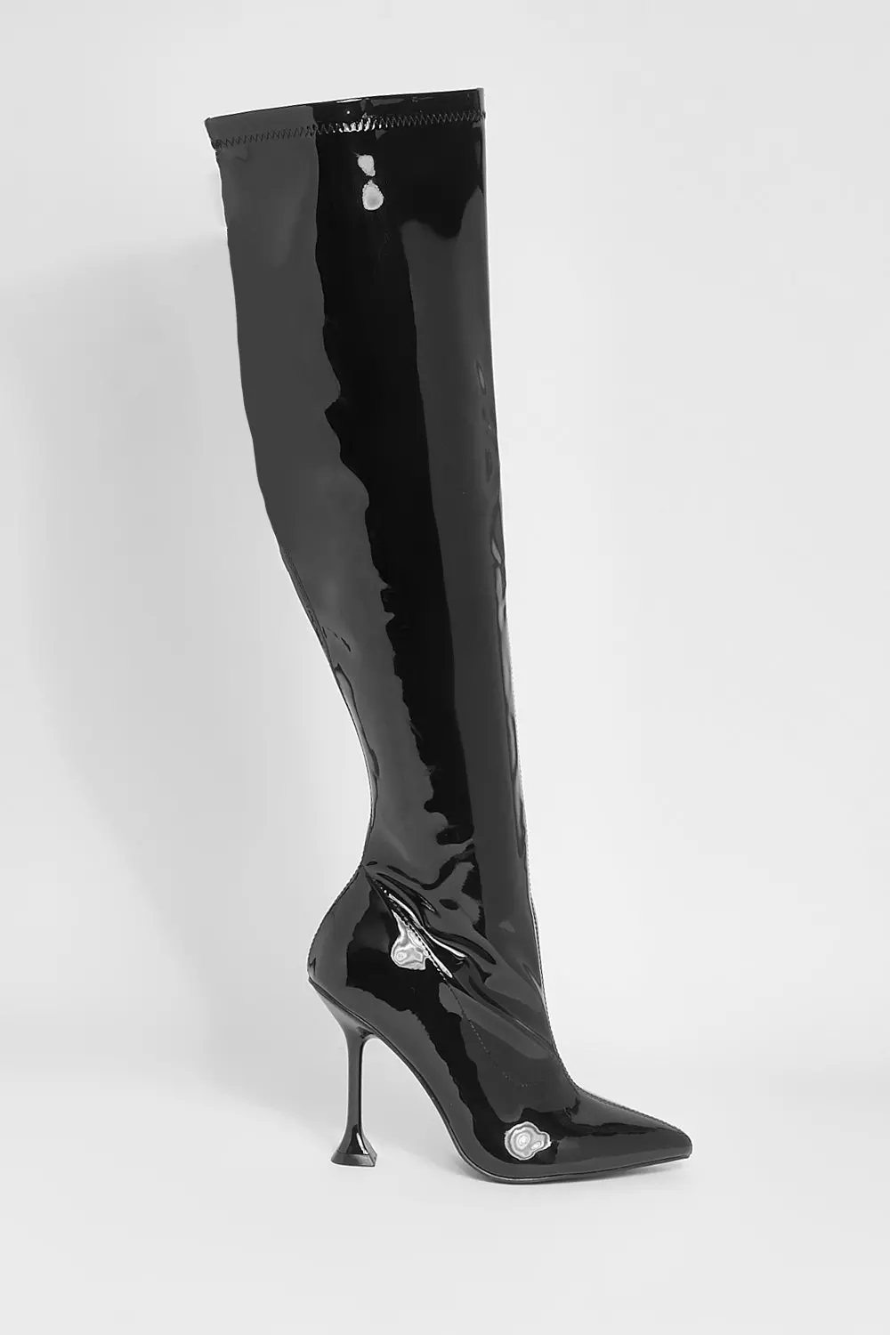 Vinyl clearance thigh boots