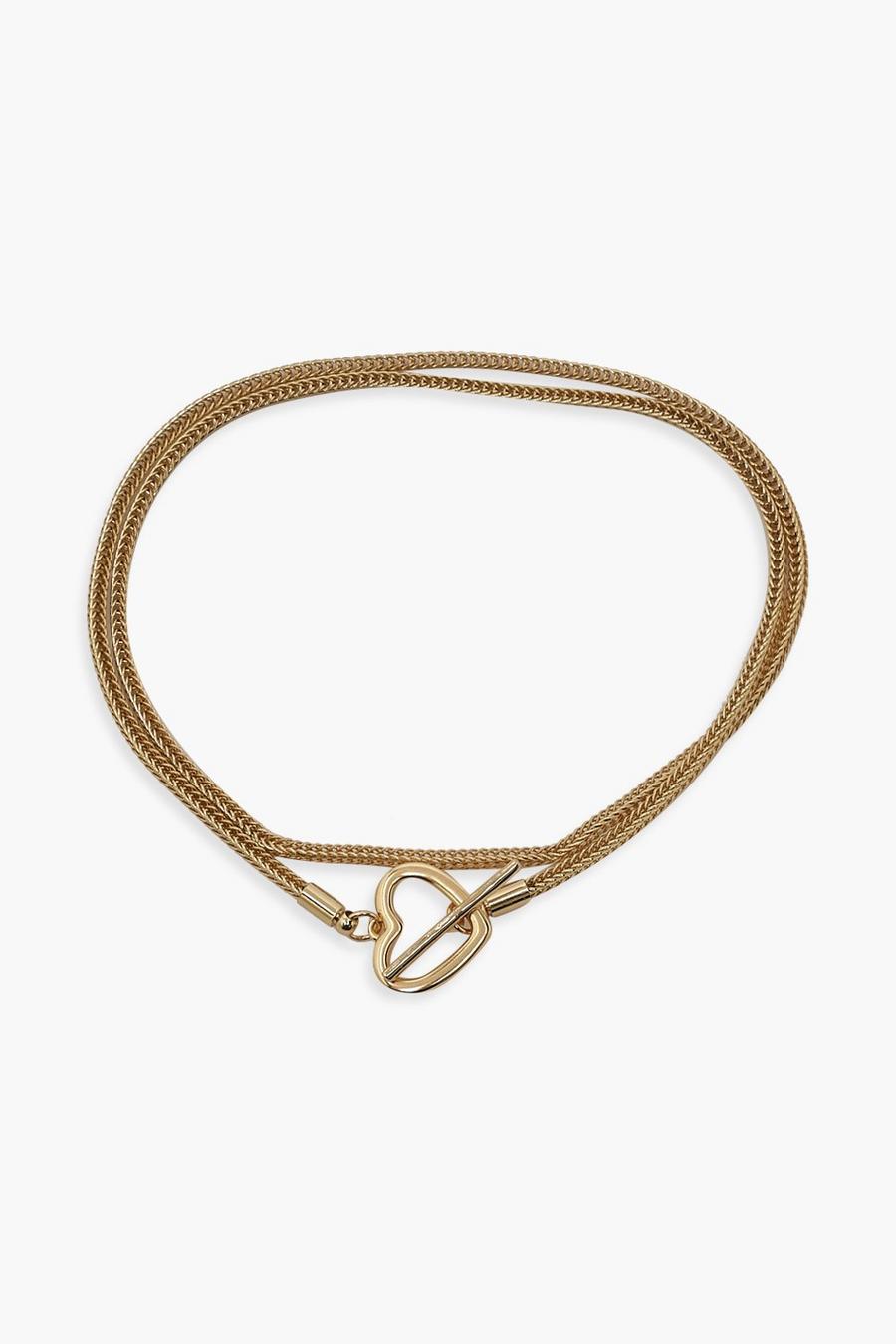 Gold Heart Toggle Bracelet Pack image number 1