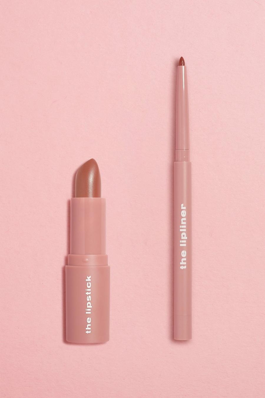 Boohoo Beauty Klassisches Lippenset - Pale Nude image number 1
