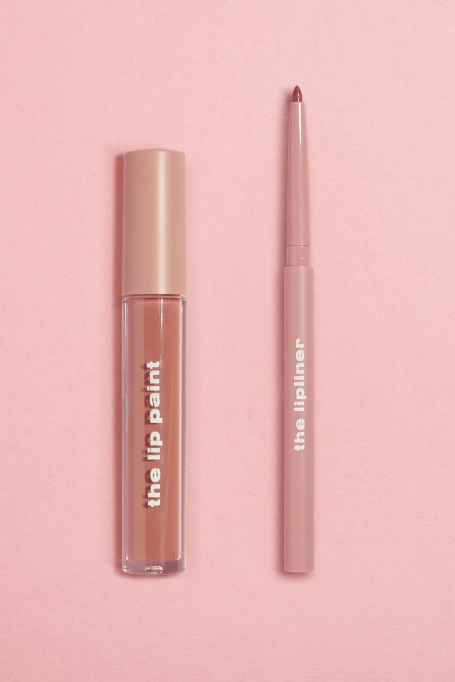 Liquid Lipstick and Lip Liner Set - Warm Nude image number 1
