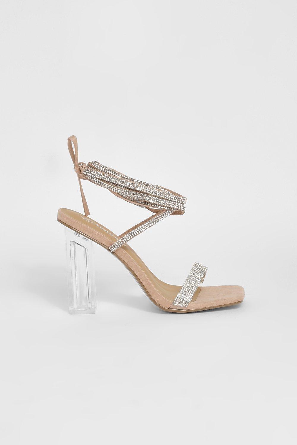 Clear hotsell heels boohoo