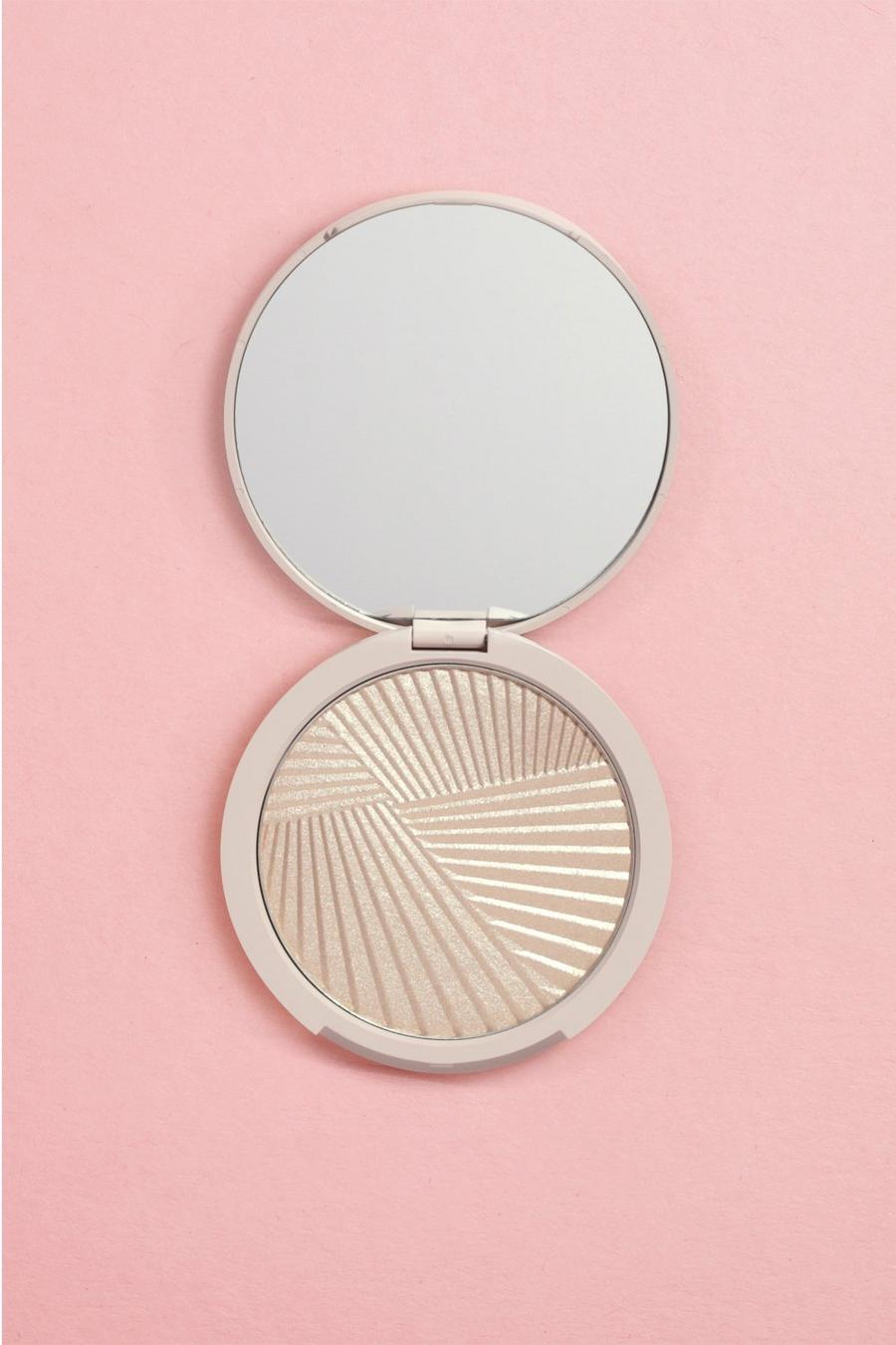 Boohoo Beauty Face & Body Highlighter Puder mit Spiegel, Nude
