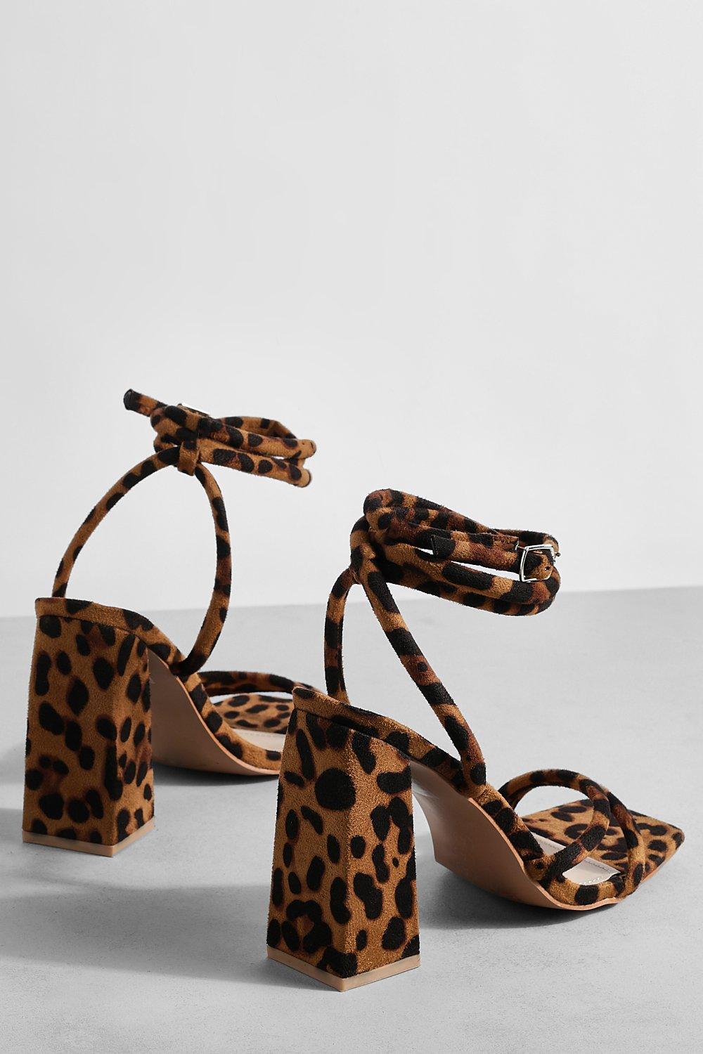 Wide fit animal hot sale print heels