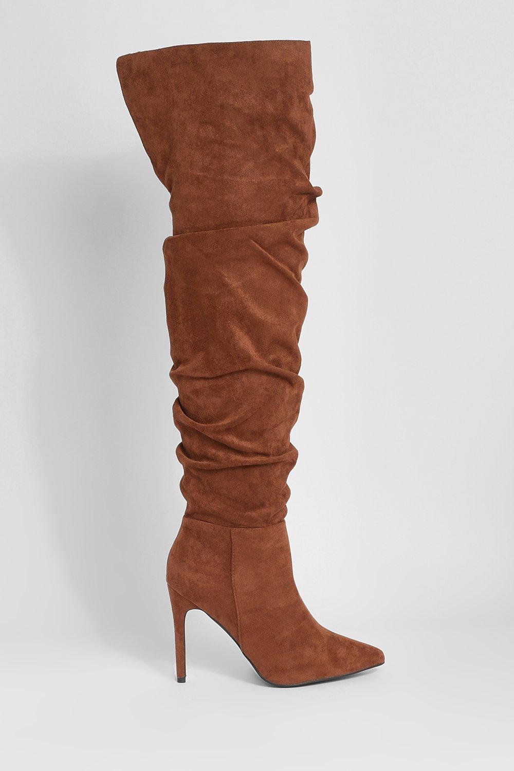 Boohoo over the knee boots outlet review