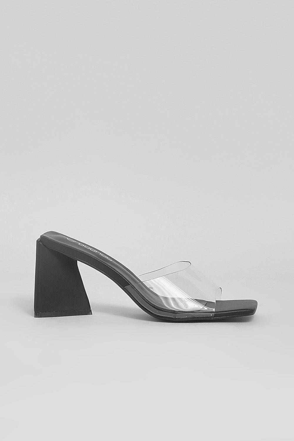 Mule zara talon transparent clearance