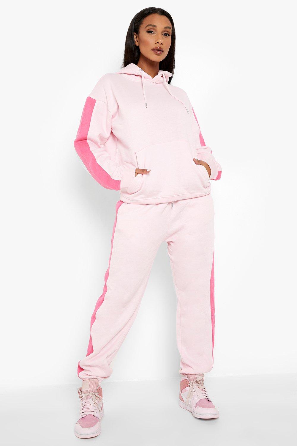 Color hot sale pink sweatsuit