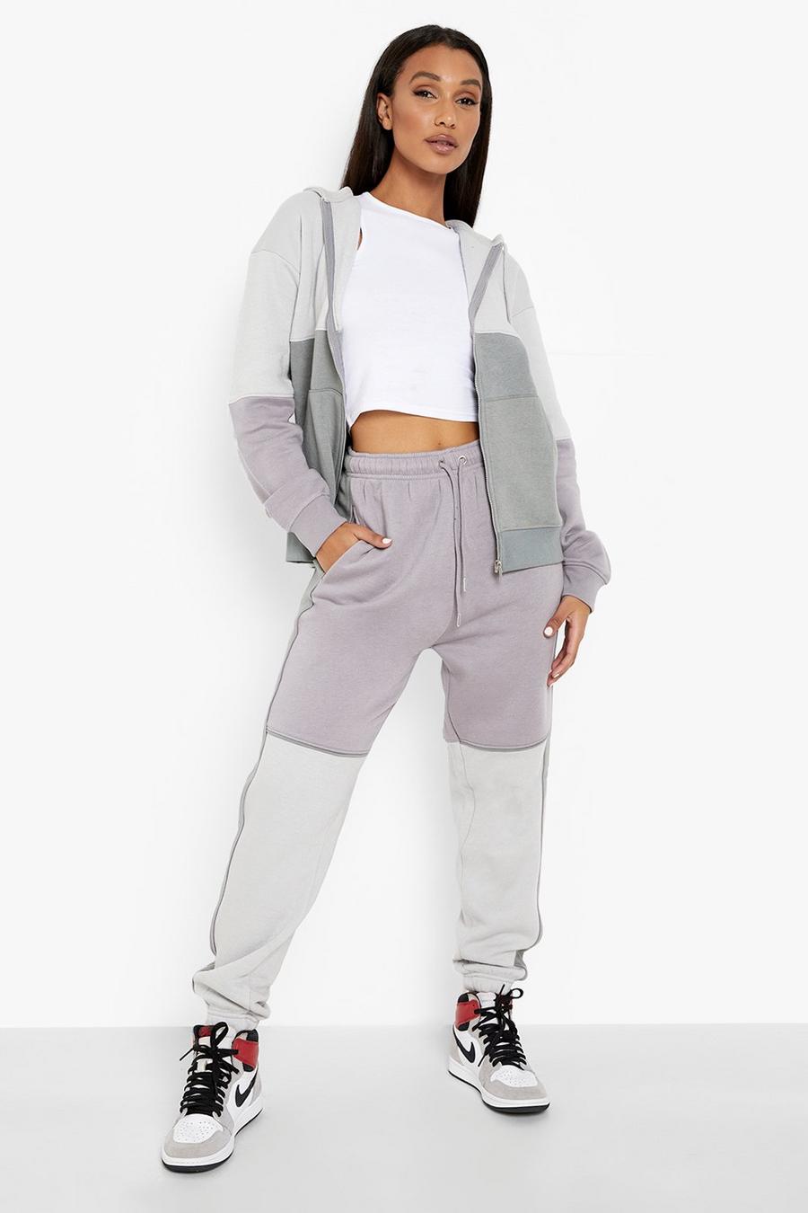 Pantalón deportivo Regular con colores en bloque, Grey image number 1