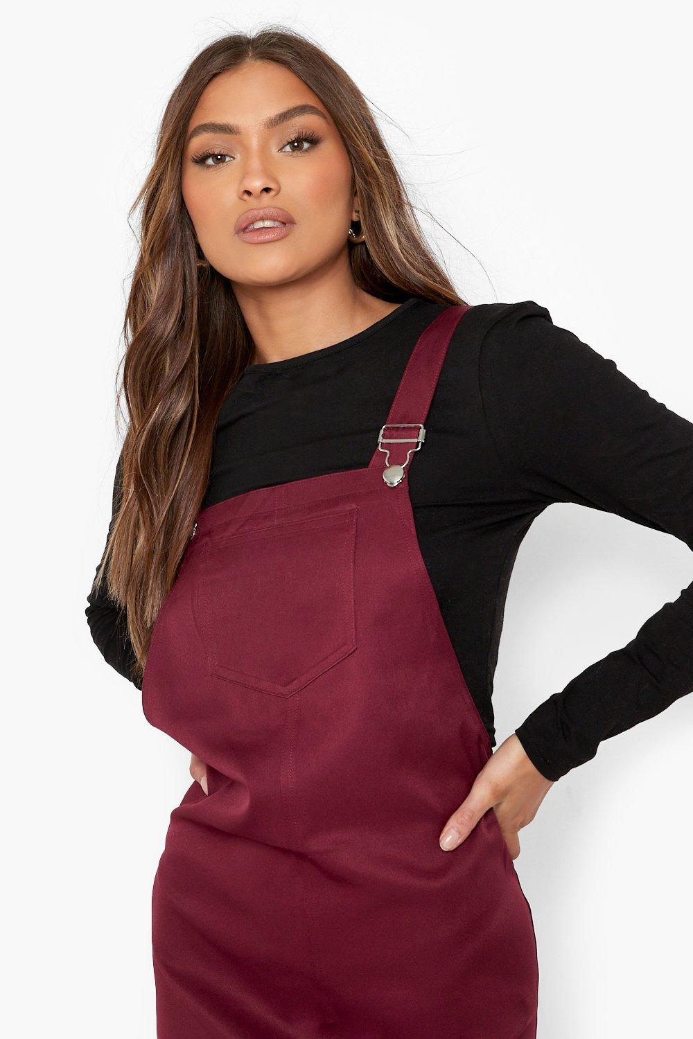 Buckle Strap Pinafore Dress boohoo IE