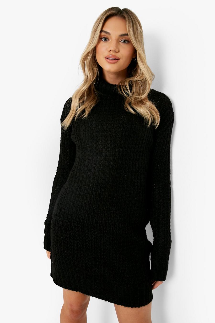 Black Turtleneck Sweater Dress image number 1