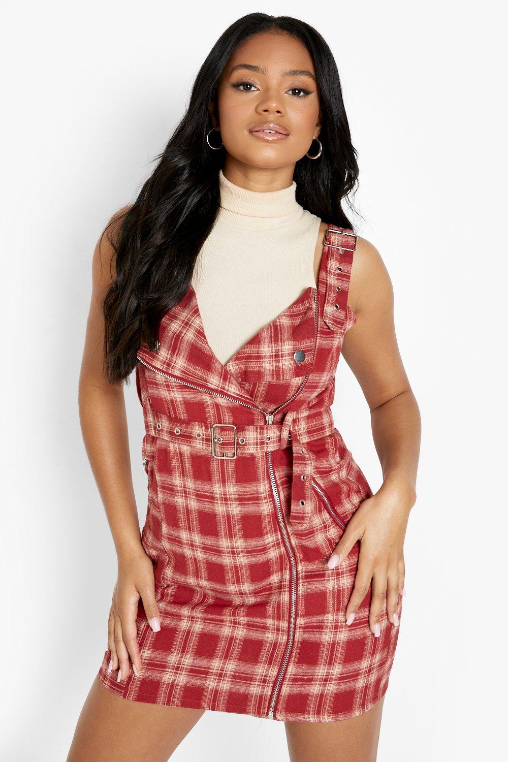 strappy dress with shirt underneath