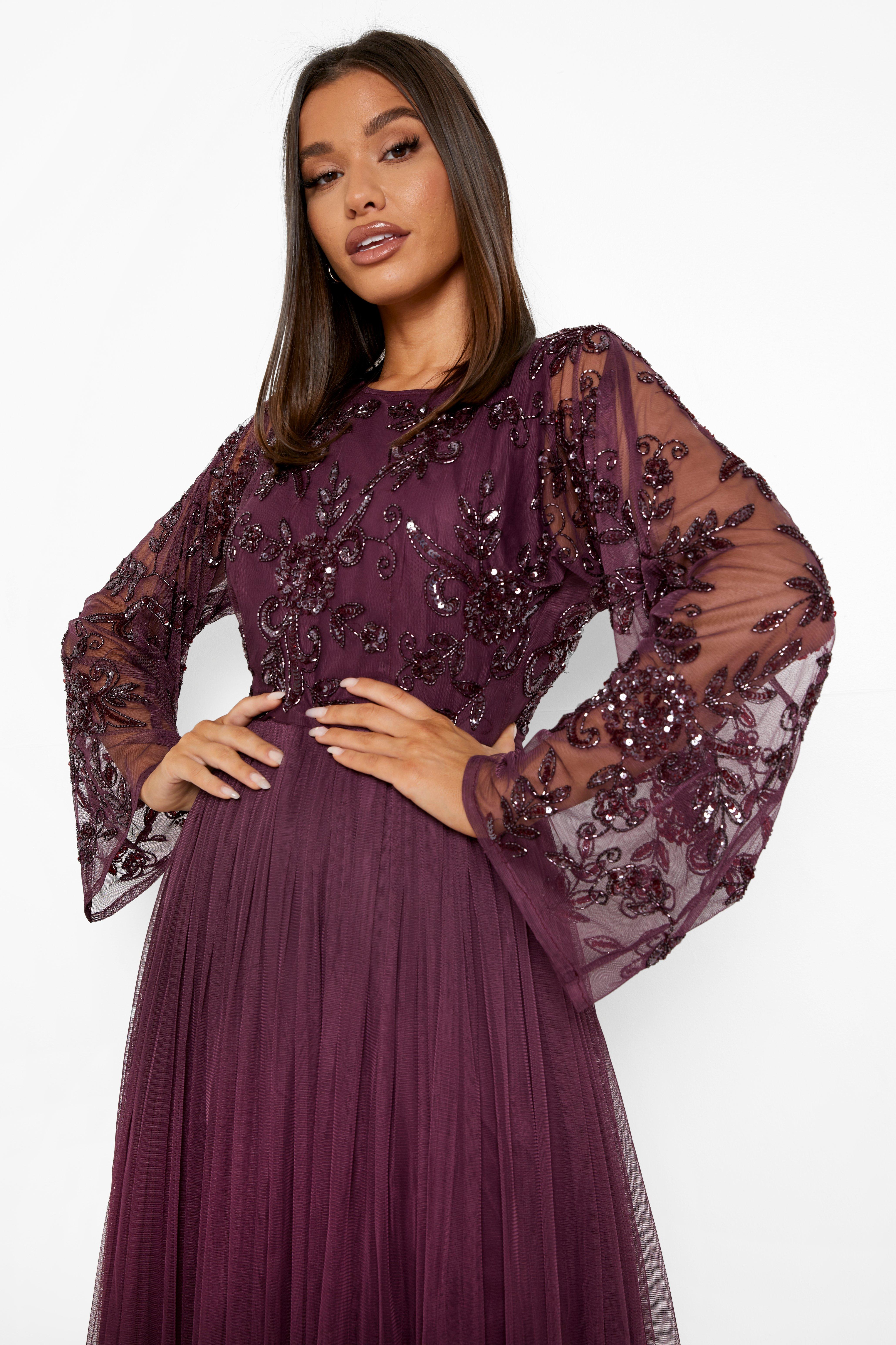 Boohoo embellished outlet maxi dress