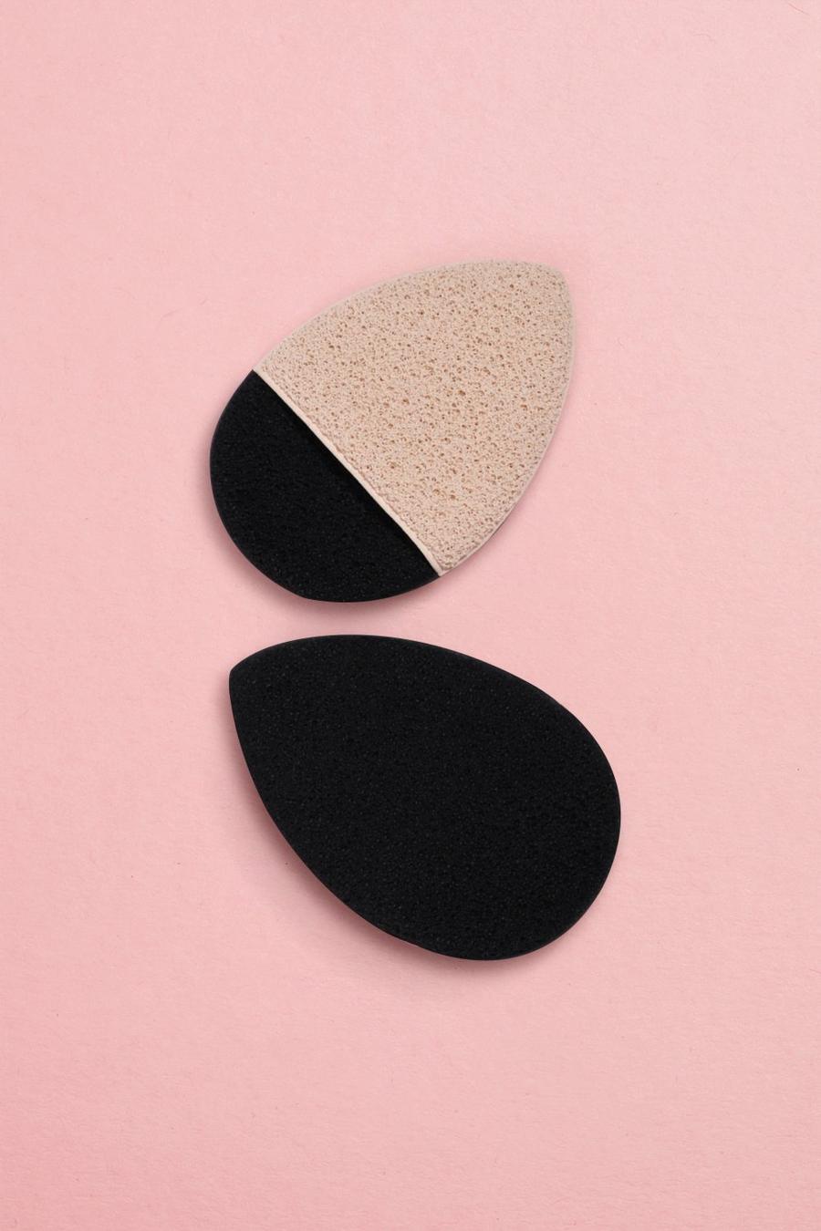 Nude boohoo BEAUTY Exfoliate And Cleanse 2 Pack Sponges image number 1