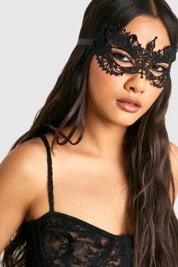 Black Masked Ball Openwork Halloween Mask