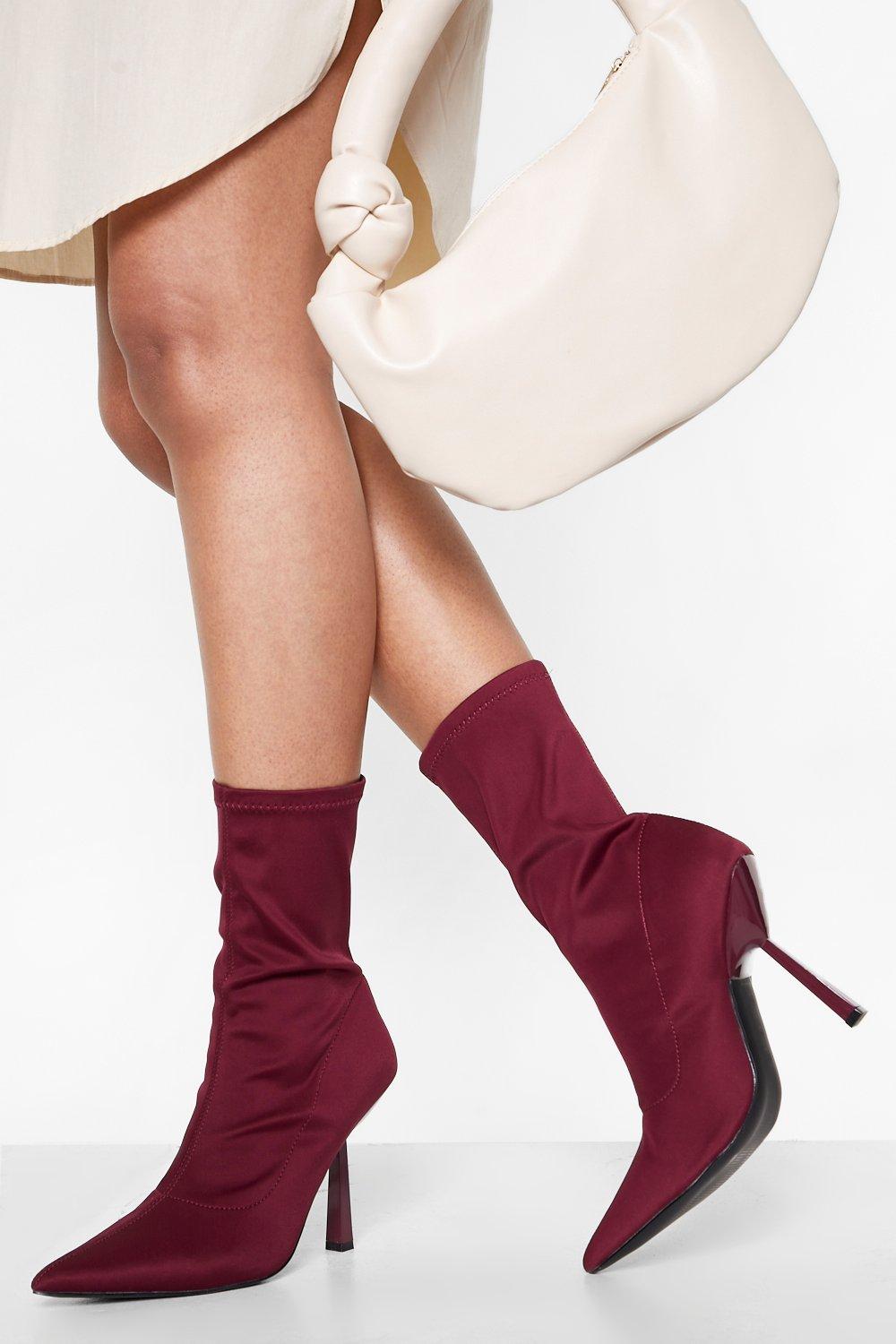 Pointed Toe Sock Boots