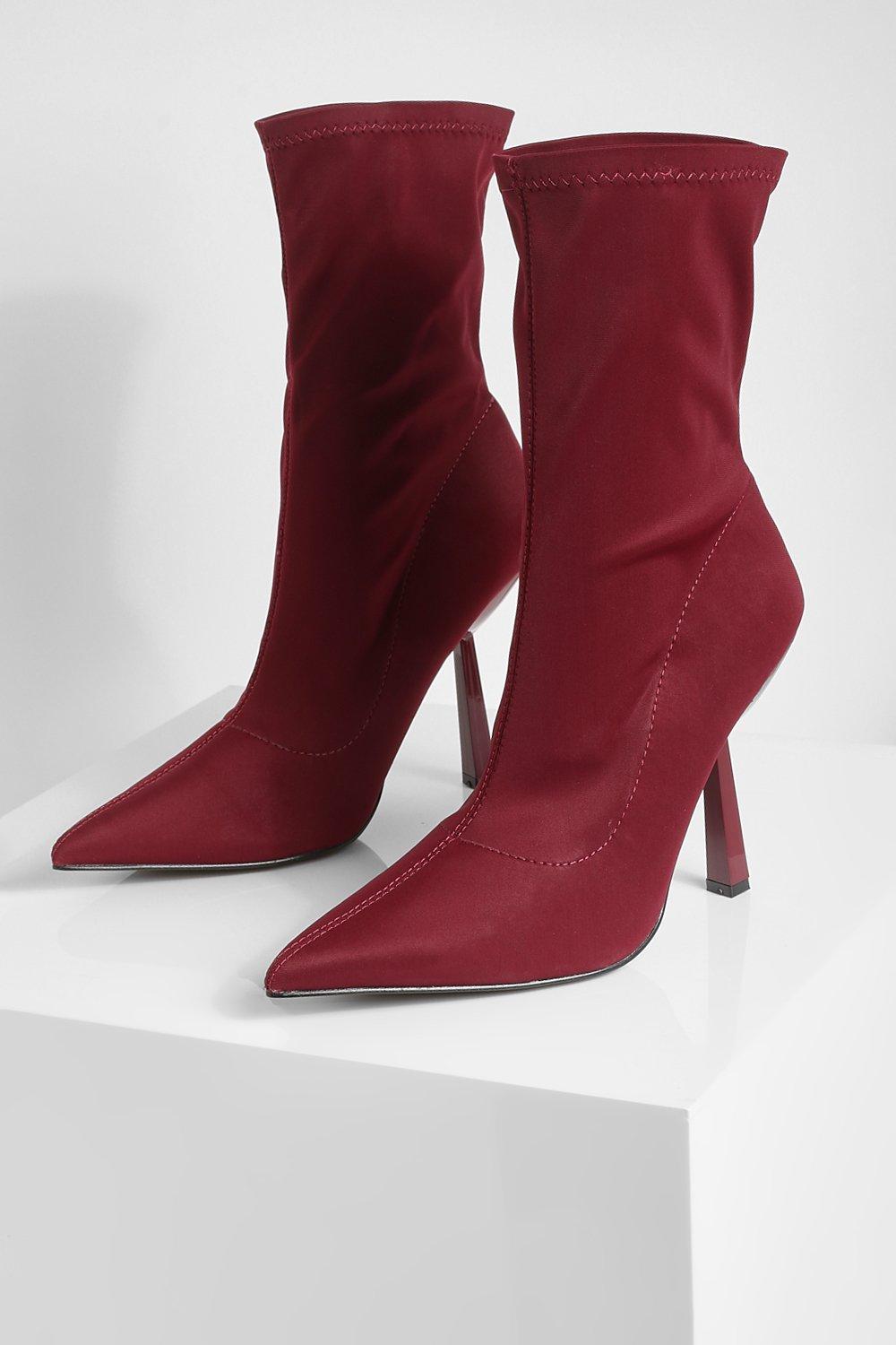 Boohoo on sale red boots