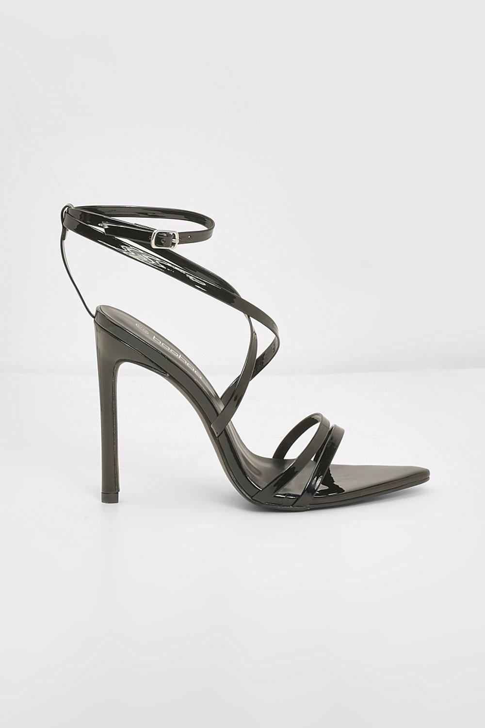 Strappy 2024 grey heels