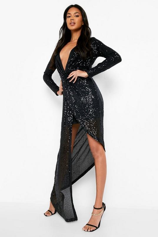 Spectaculaire boohoo Embelli Mesh Panneau Robe 
