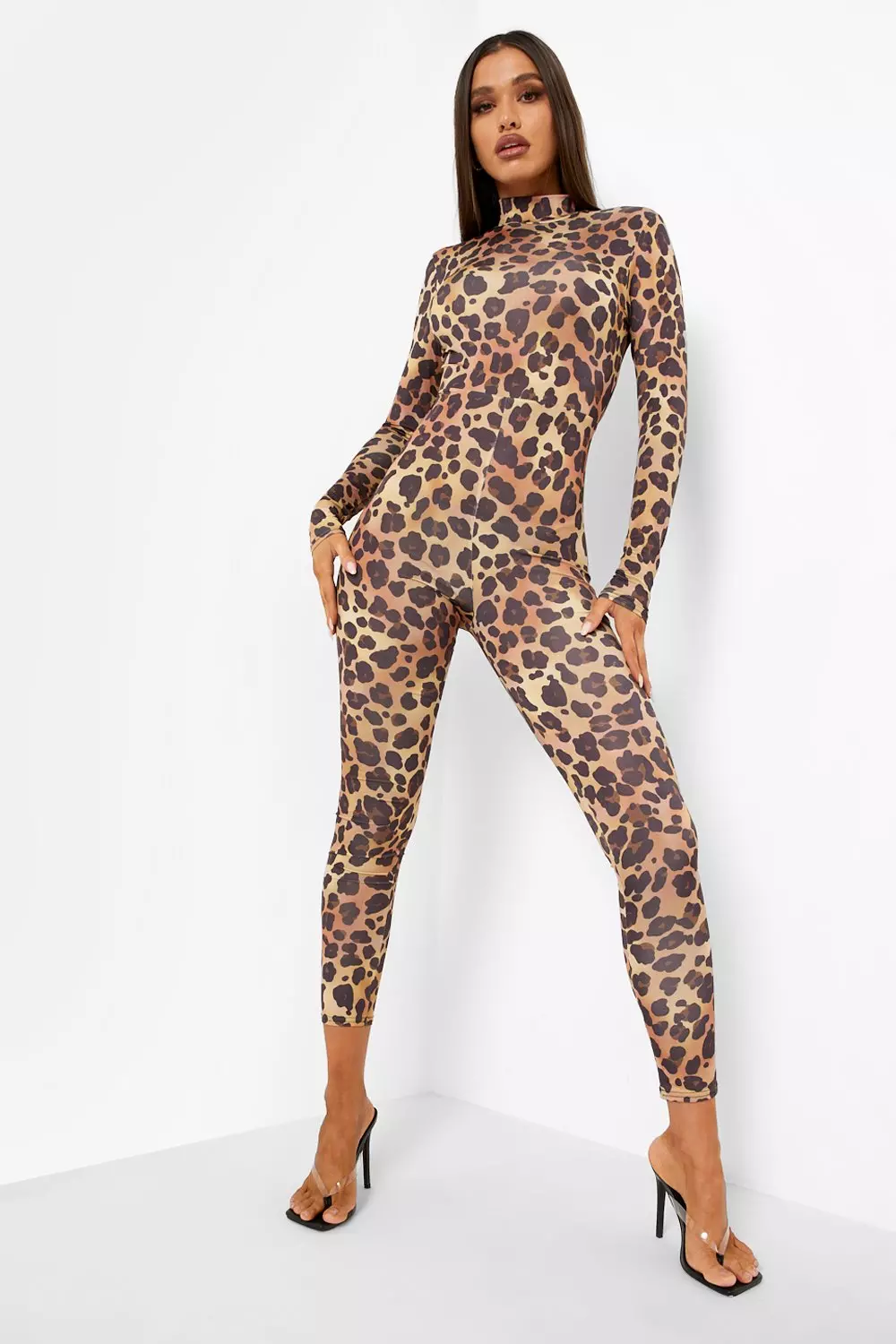 SweatyRocks Women's Leopard Print Sheer Mesh Crop Tops