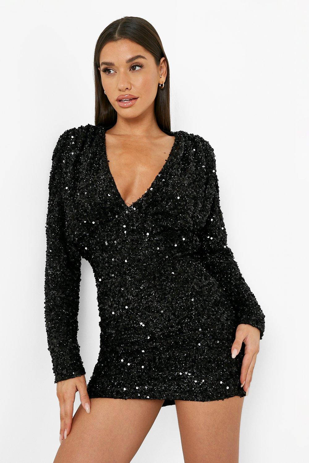 Boohoo sequin hot sale kimono