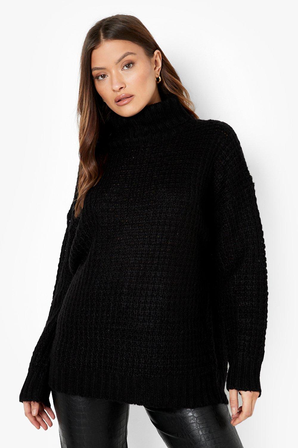 Black shop slouchy jumper