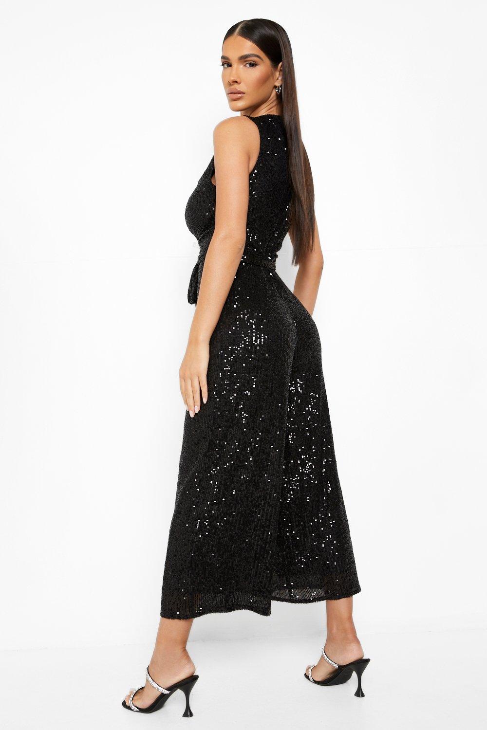 Sequin store culotte jumpsuit