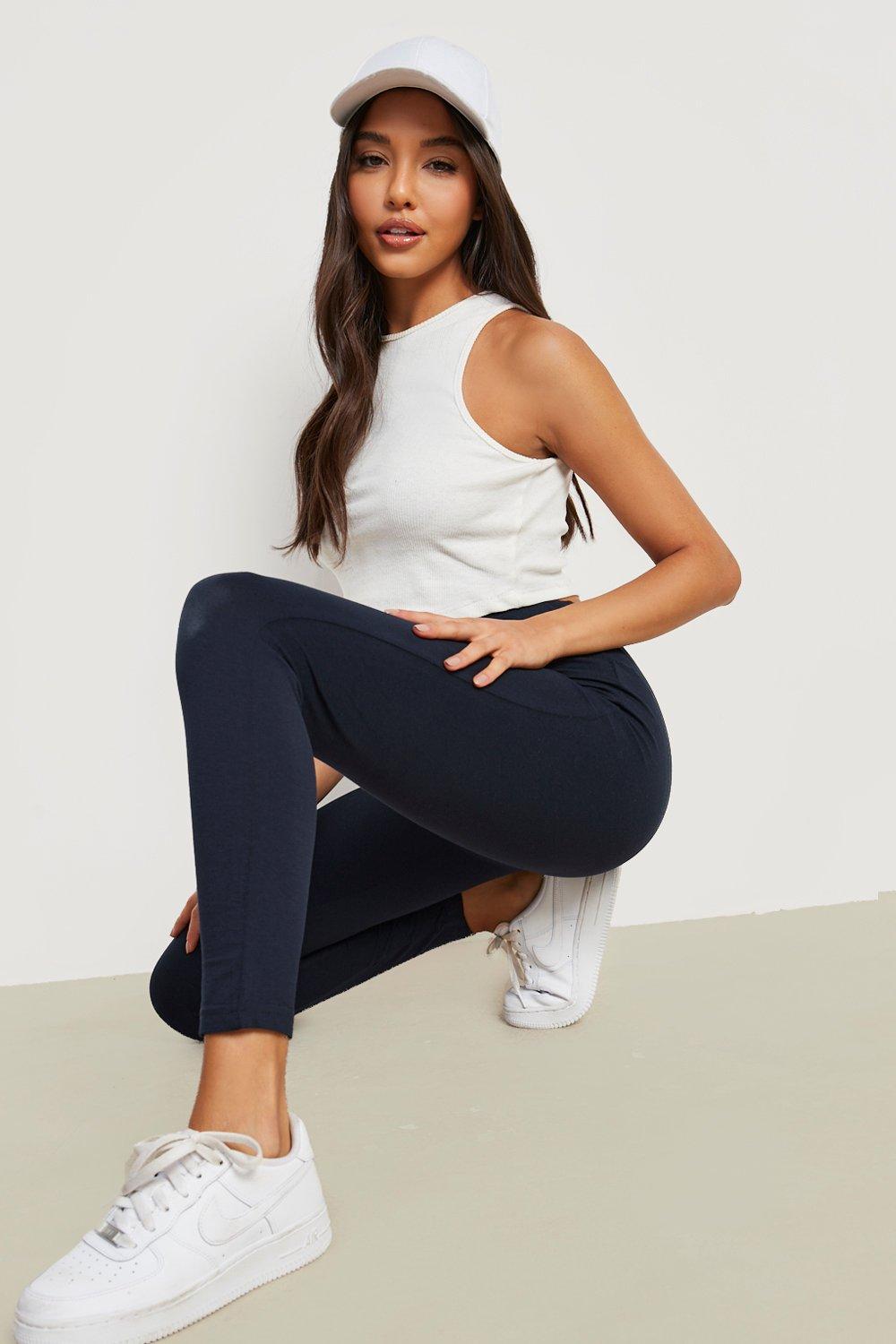 High waisted jersey leggings hotsell