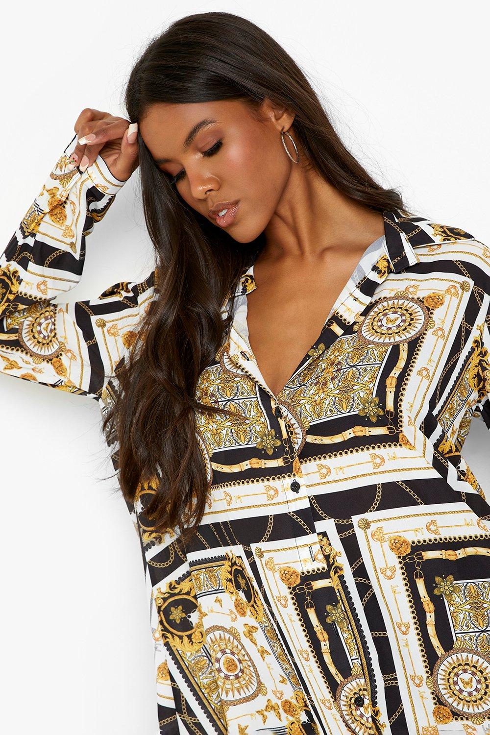 Boohoo chain outlet print