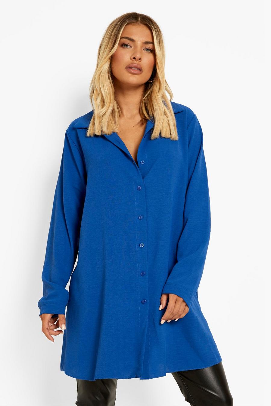Camisa oversize ligera, Cobalt azzurro