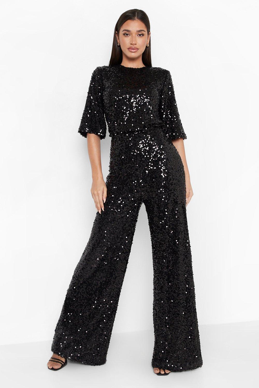 Dillards best sale sequin jumpsuit