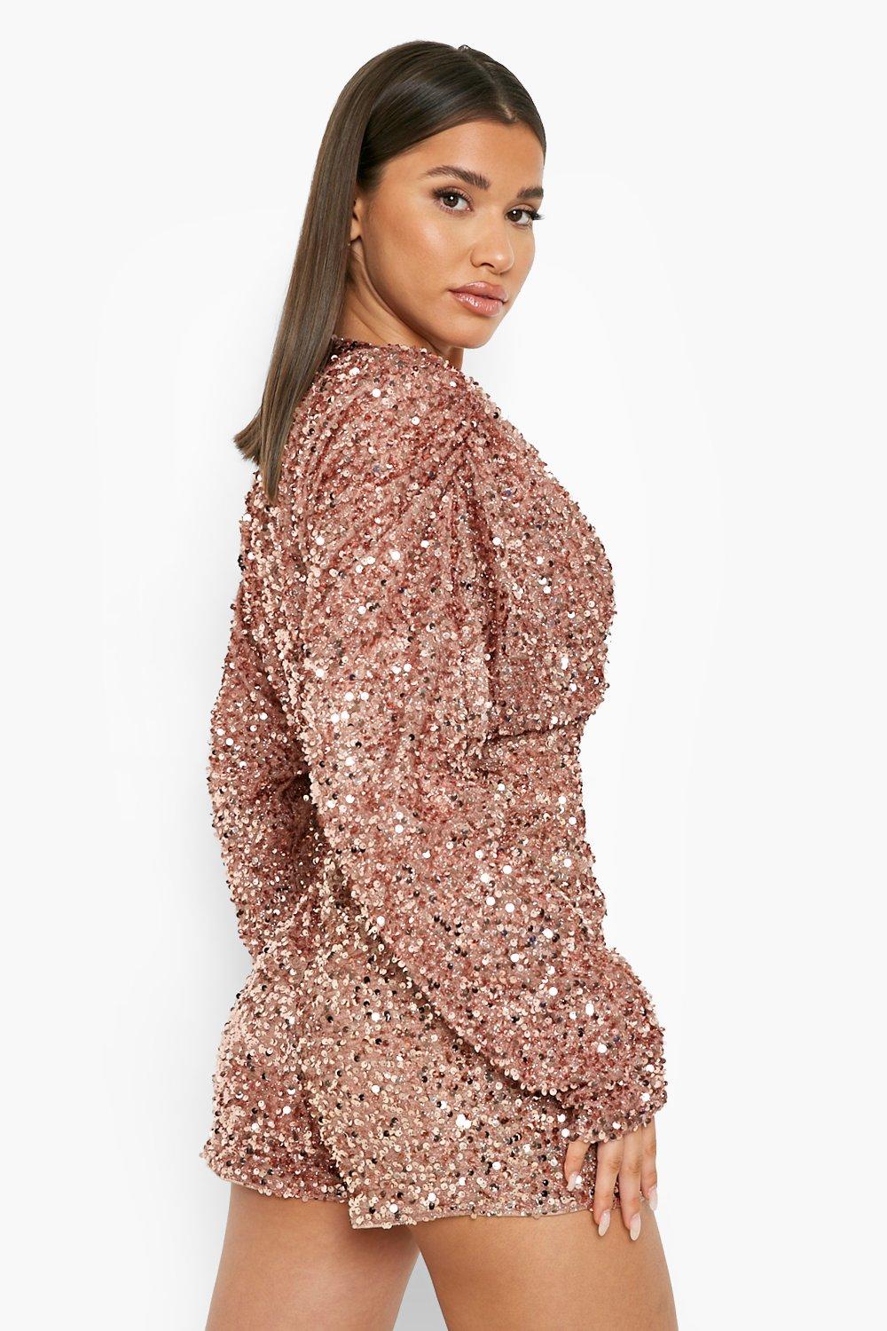 Pink cheap sparkly playsuit