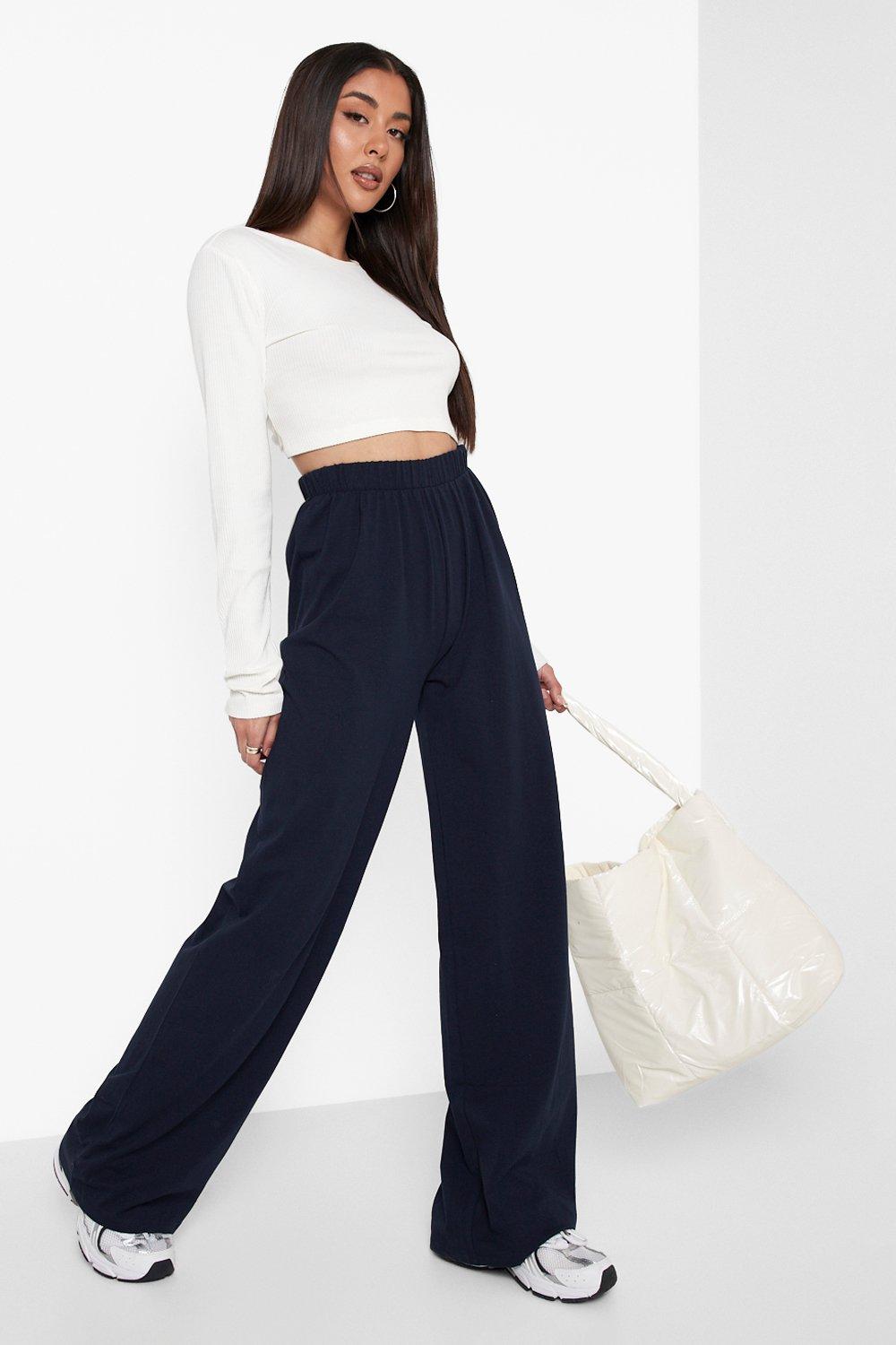 Buy Blue Slinky Wide Leg Co-ord Side Stripe Track Trousers from Next USA