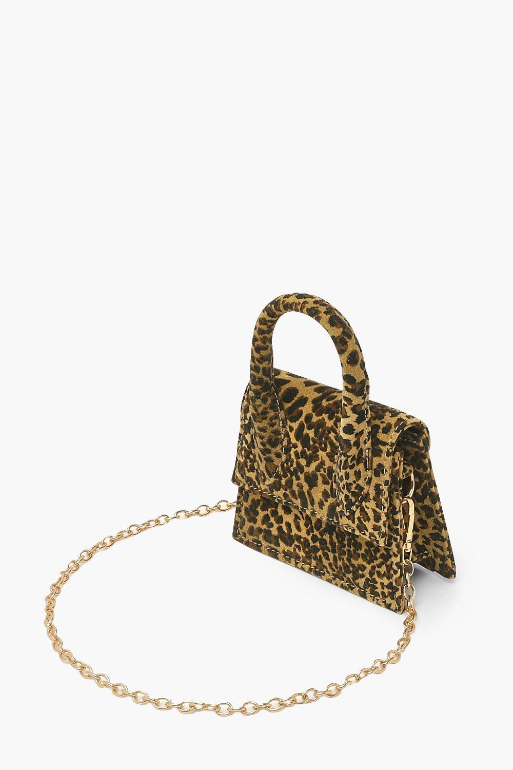 Leopard print grab discount bag