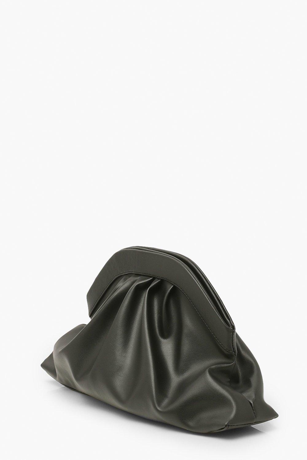 Oversized Ruched Clutch Bag