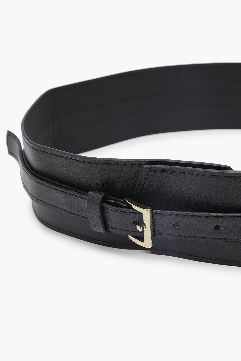 Ceinture unie avec petite boucle contrastante boohoo