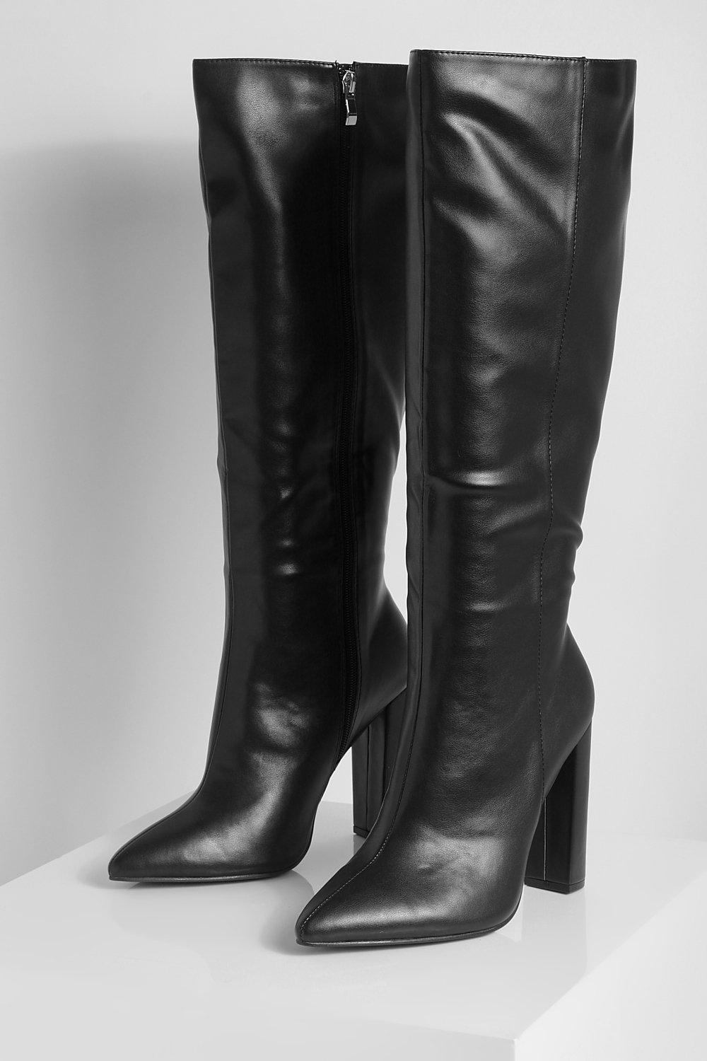 Knee high boots wide fit hotsell